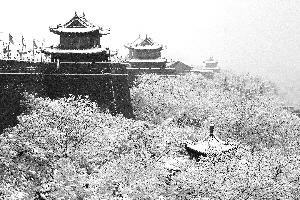 西安古城墙风景图