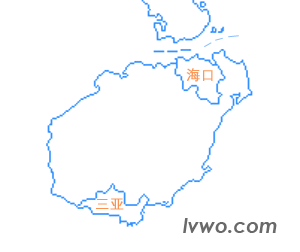 海南省行政区划地图