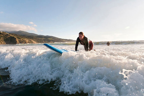 在拉格伦学习冲浪