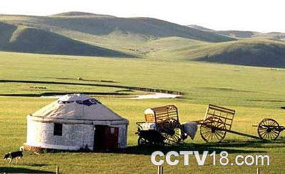 辉腾锡勒草原风景图