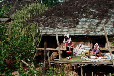 西双版纳基诺民俗山寨