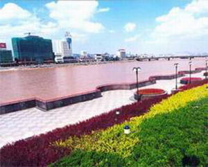 滨河路绿色长廊风景图